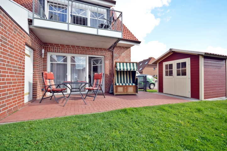 Zentrumsnahe EGWohnung direkt in Norddeich mit kleinem Garten