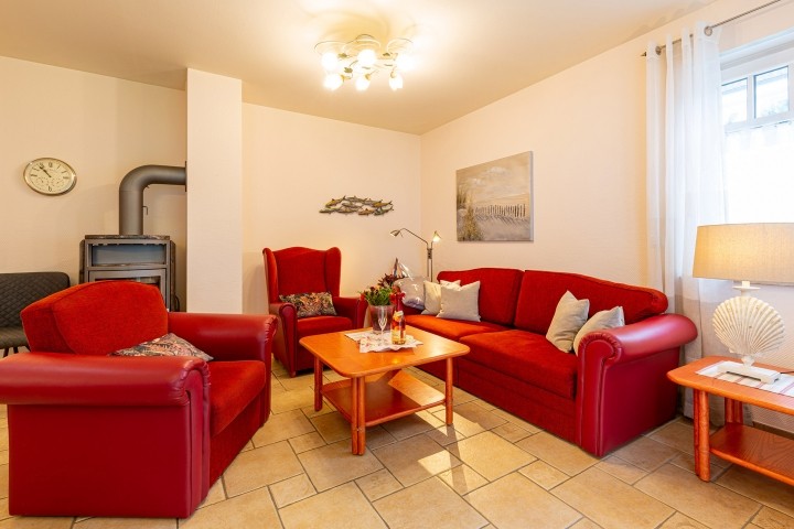 Wohnzimmer mit Kaminofen
