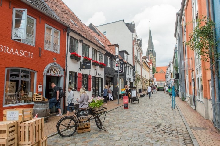 Rote Straße in Flensburg