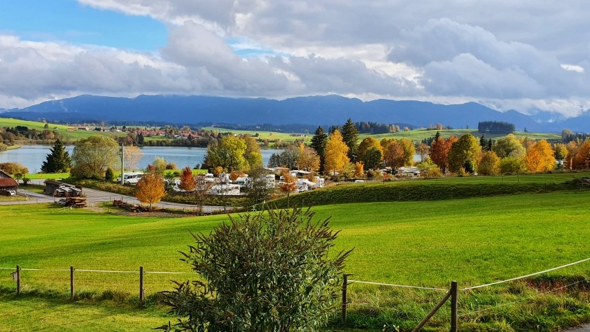 Blick vom Balkon