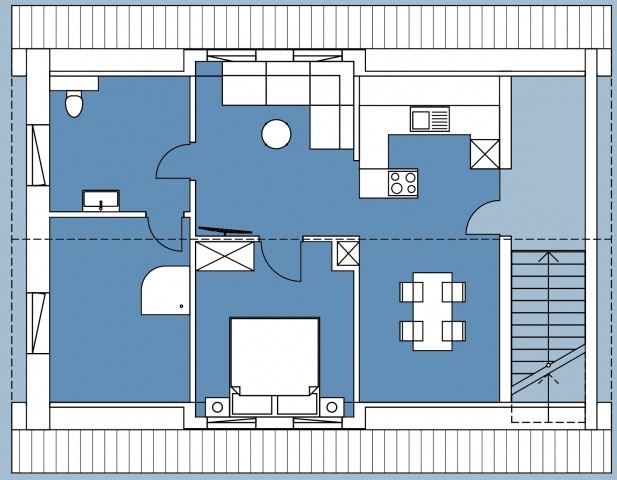 Grundriss der Wohnung