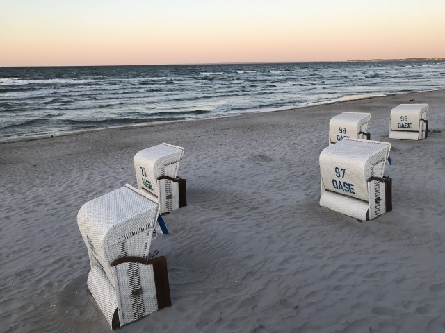 Einfach den Tag in Ihrem eigenen Strandkorb ausklingen lassen...