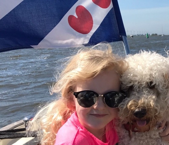Hund mit aufs Boot