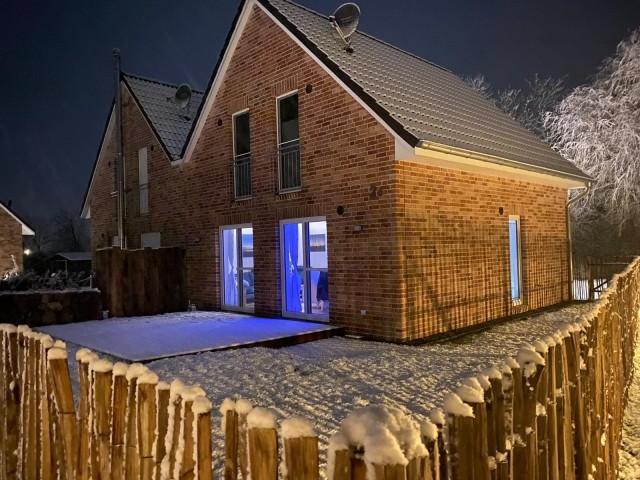 Haus Fiete im Winter, wenn es hier dann doch mal schneit ;-)