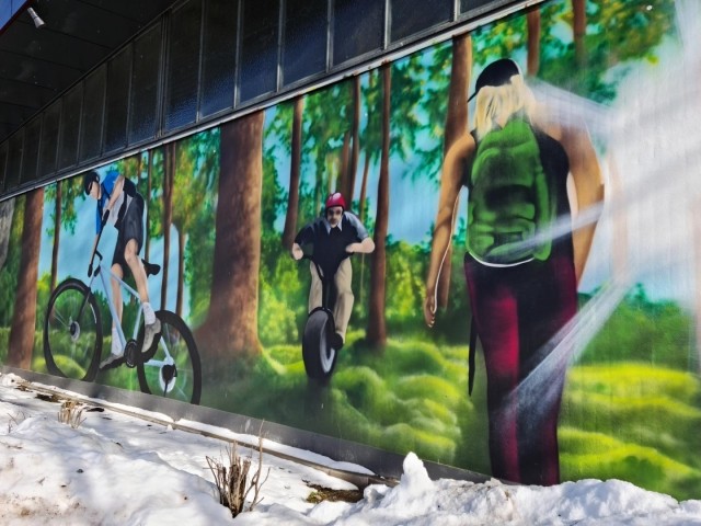 Kunst an der Eishalle
