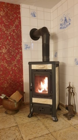 Kaminofen im Wohnzimmer