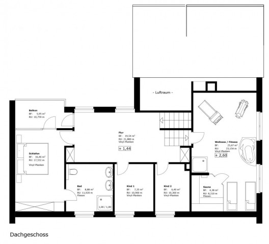 Grundriss 1. Etage