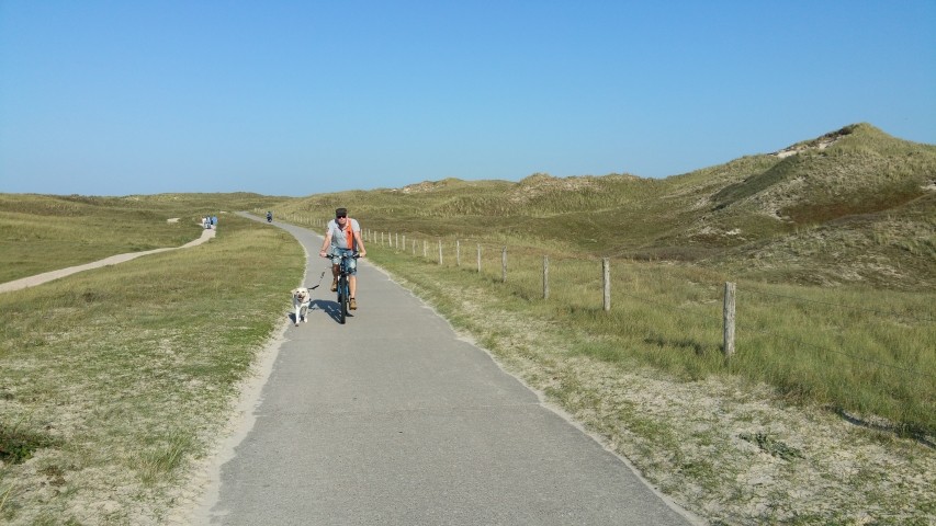Radfahren in den Dünen
