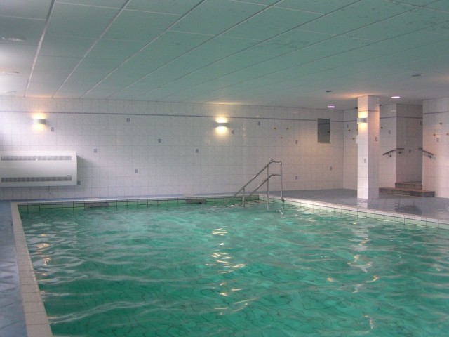 Hauseigenes Schwimmbad im Wellnessbereich (gratis)
