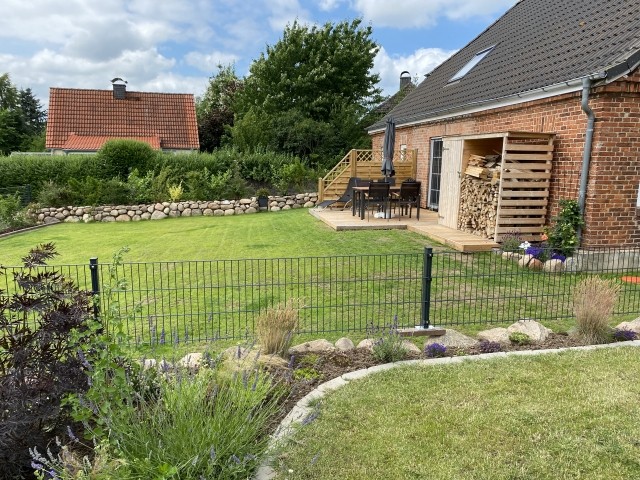 Gartenansicht von Haus Steuerbord 