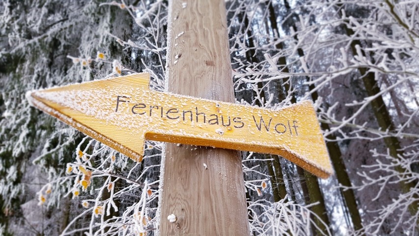 Wegweiser zum Objekt 