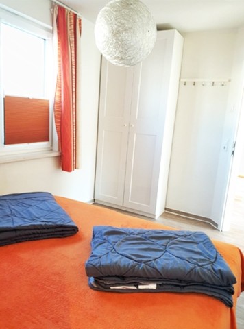 Schlafzimmer Blick vom Bett