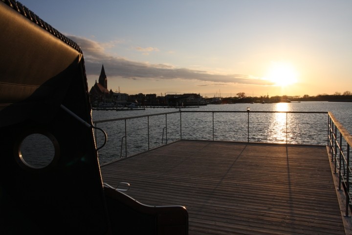 Strandkorb auf Dachterrasse - Sonnenuntergang! 