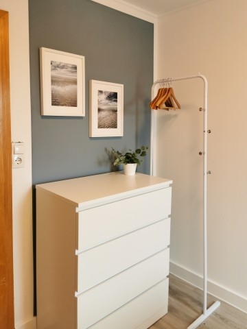 Zweites Schlafzimmer mit Doppelbett 1,60 