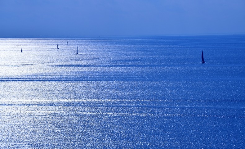 Blick auf das offene Meer