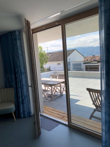 Wohn-Schlafzimmer Zugang zur Terrasse