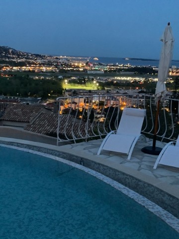 Blick auf  die Bucht von Cannes