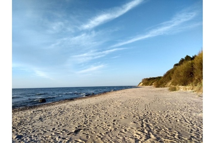 Der Strand beim Feriendorf