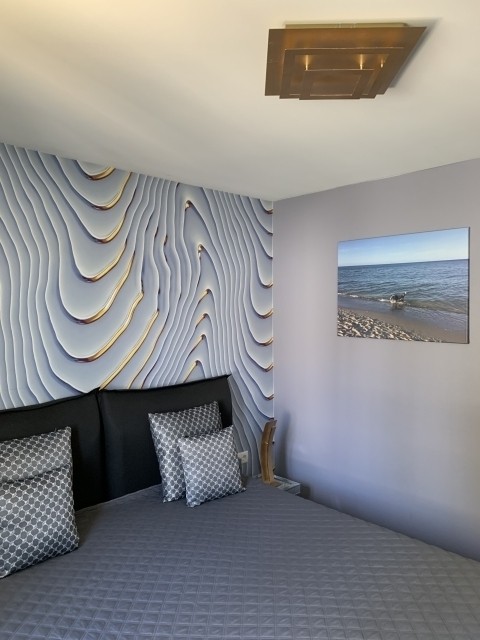 Blick in das Schlafzimmer