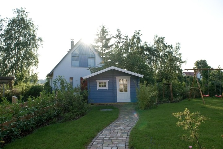 Saunahaus im Garten