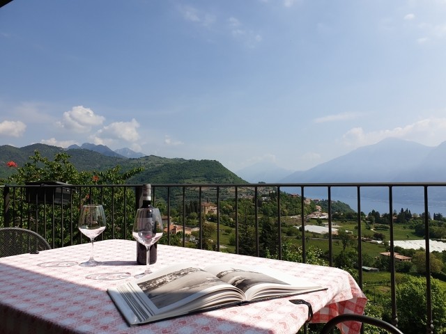 Blick vom Balkon
