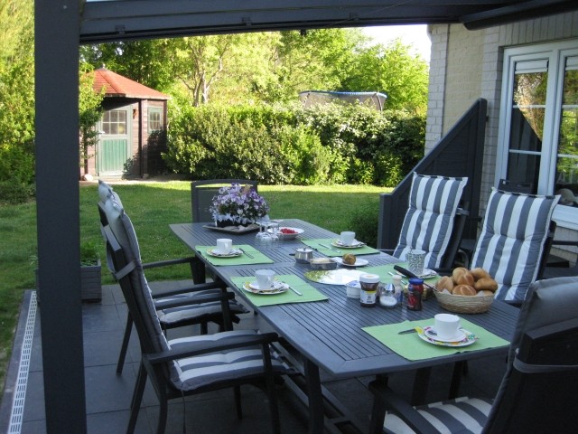 Bei fast jedem Wetter kann man hier geschützt essen und trinken.