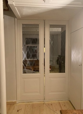 Historische Schiebetür zwischen Wohn- u. Esszimmer