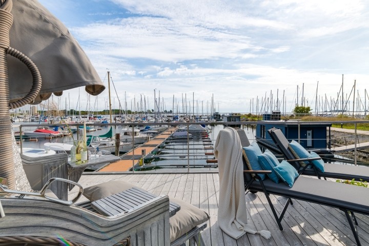 Blick über die Marina...Genuss pur...! 