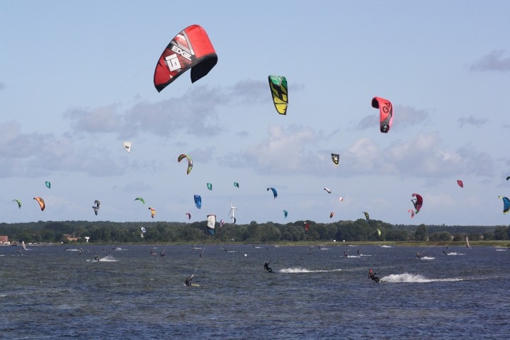 Kitesurfer in Wiek