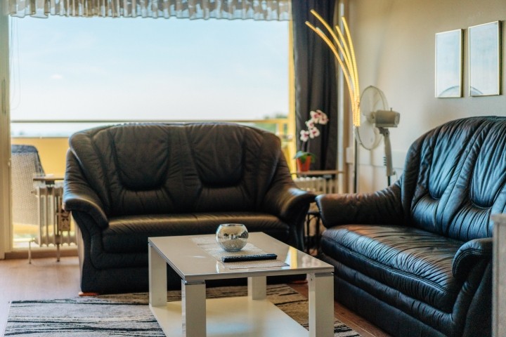 Wohnzimmer mit Panoramablick