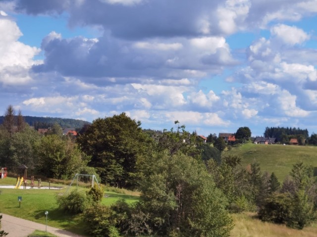 Ausblick auf den Spielplatz