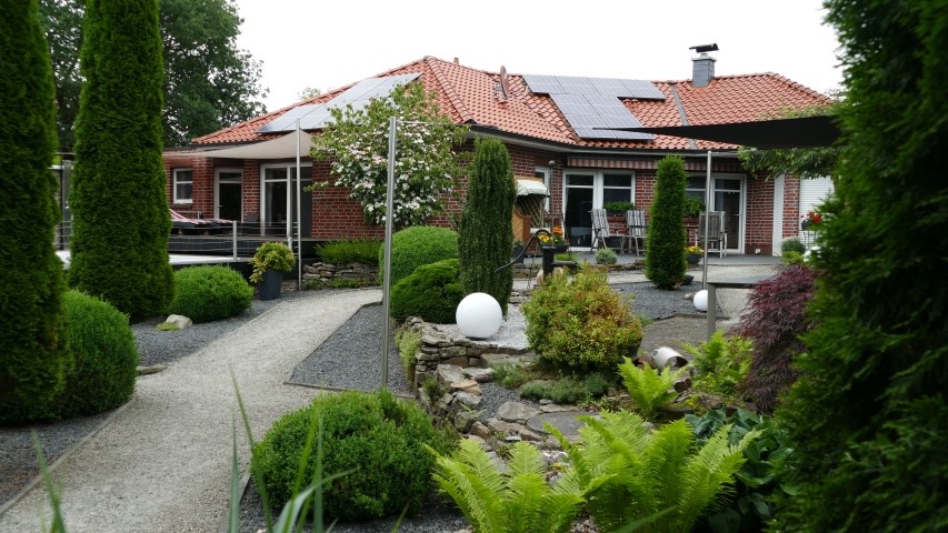 Hausansicht von unten