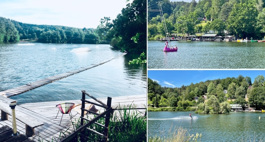 Wakeboard-/Wasserski-Anlage in unmittelbarer Nähe