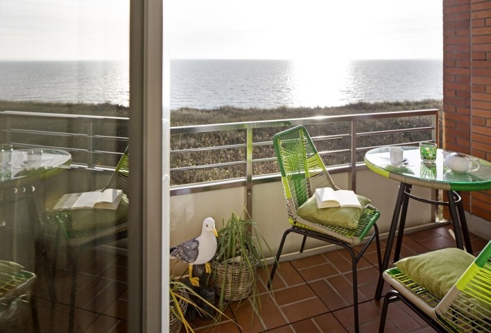 Balkon mit Meerblick