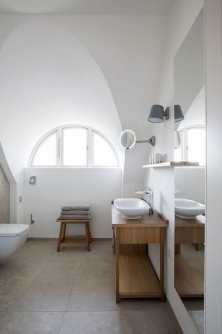 Das zweite Badezimmer im Obergeschoss
