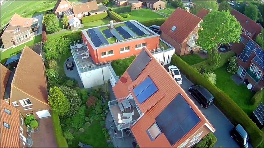 Villa Wattenmeer und Villa Garten von oben
