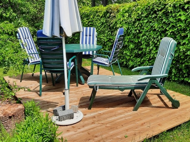 Terrasse im Garten