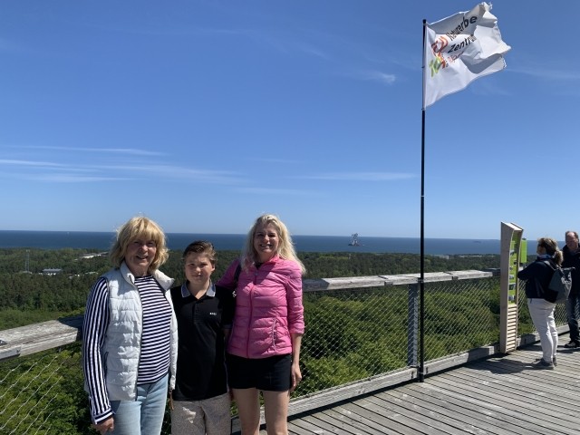 Baumwipfelpfad in Prora-ganz oben!