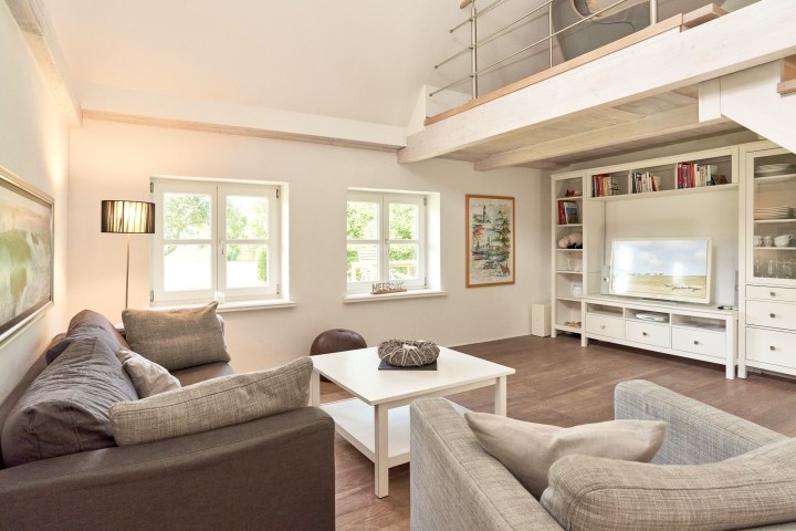 Ferienhaus Haubarg-Kieker Wohnzimmer