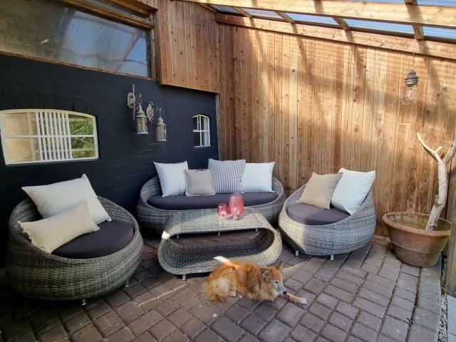 überdachte Terrasse
