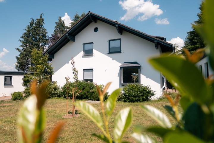 Frontansicht des Hauses