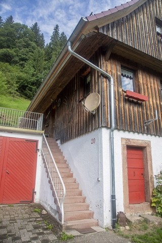 Treppe zum Wohnbereich