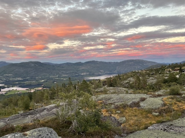 Ausblick  auf den Ort Vradal
