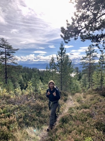 einer der vielen Wanderwege in der Nähe der Hütte 