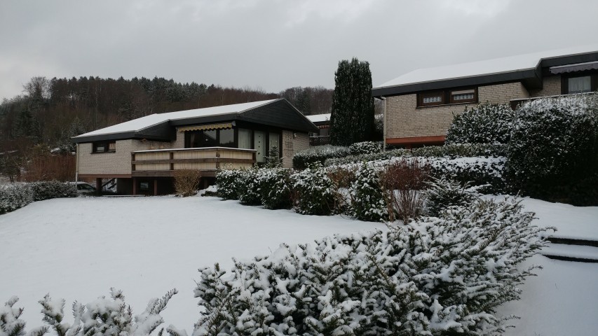 Ferienhaus im Winter