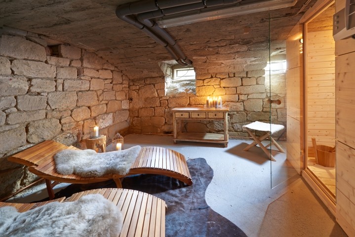 Sauna im Gewölbekeller