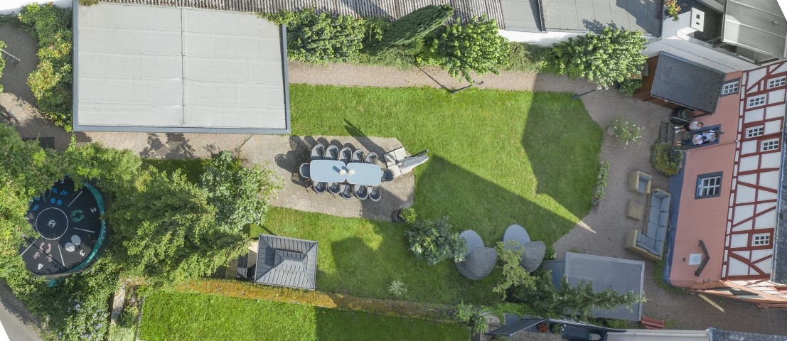 Garten von oben