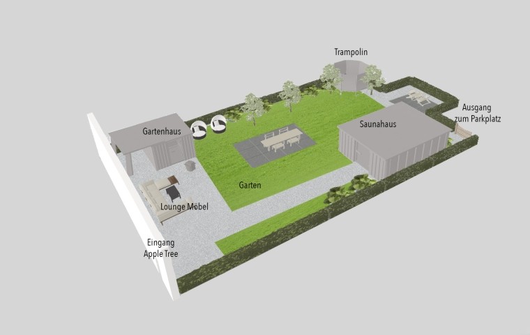 Grundriss Garten