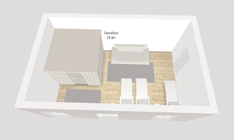 Grundriss Saunahaus