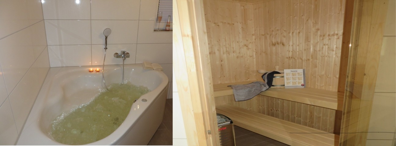EG: Bad mit Whirlpool und Sauna